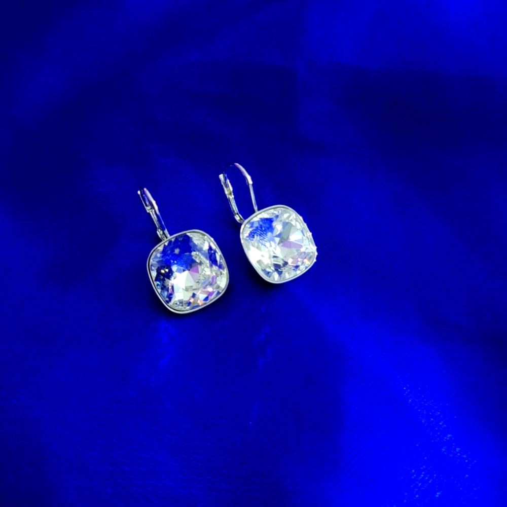 Sterling silver crystal earrings